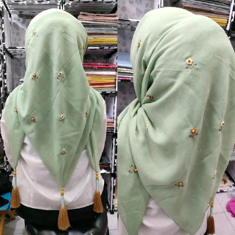 Hijab Paris Bunga Kecil Banyak Motif 0