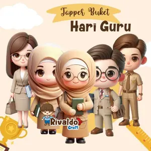Topper Buket Hari Guru / hadiah guru wisuda