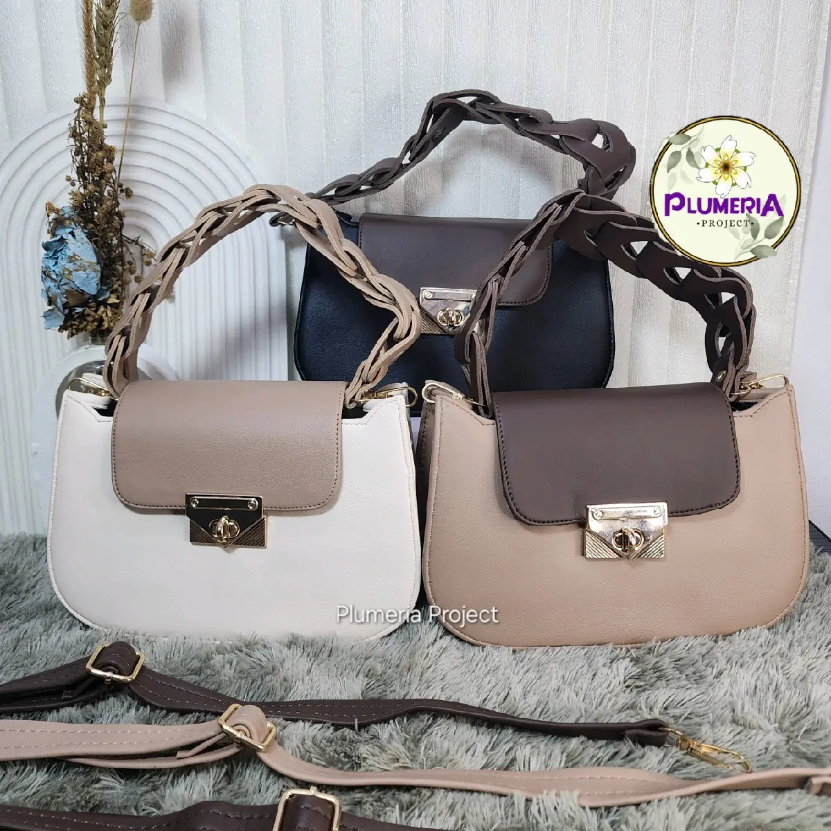 PLUMERIA PROJECT - Geona Shoulderbag / Tas Wanita / Slingbag Wanita / Tas Selempang / Shoulder Bag / Tote Bag / Handbag