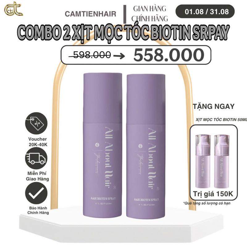 COMBO 2 CHAI XỊT TÓC BIOTIN SPRAY 120ML  - NHẬN NGAY 2 GIFT