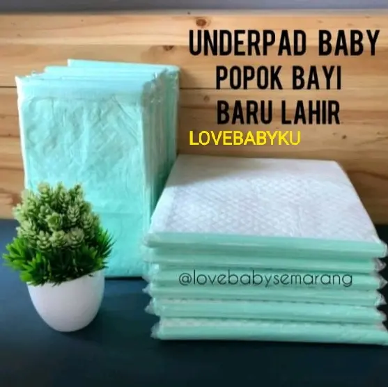 UNDERPAD BAYI PAS UKURAN POPOK ISI 20 LEMBAR POPOK BAYI BARU LAHIR SEKALI PAKAI DIAPER Bayi Baru lahir#underpad bayi 1