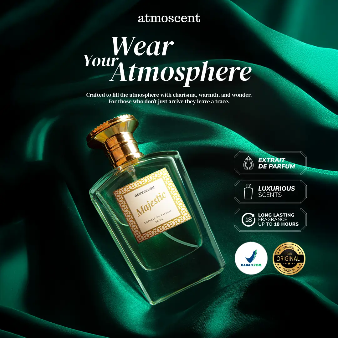 Atmoscent - Majestic Extrait de Perfume Atmoscent 50ML | Parfum Minyak Wangi Tahan Lama Pria Wanita Unisex