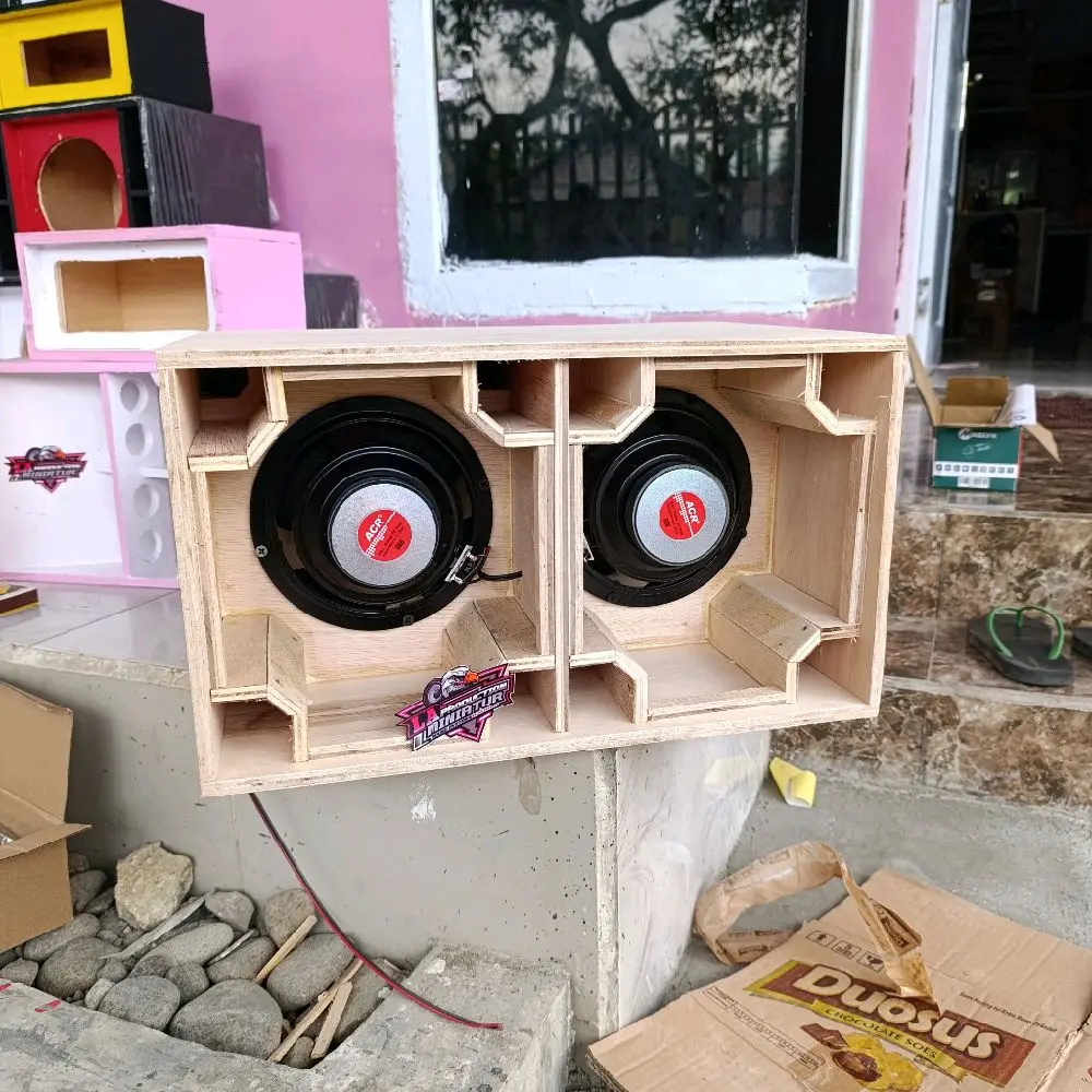 Paket Box planar brewog double 6 inch + speaker acr ketebalan 9Mm subwoofer speker