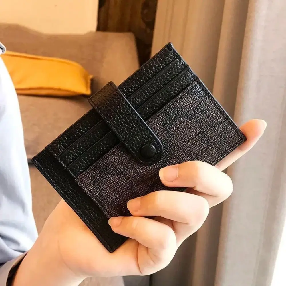 Practical Mini Small Coin Purse PU Rectangular Shape Zero Money Bag Storage Bag