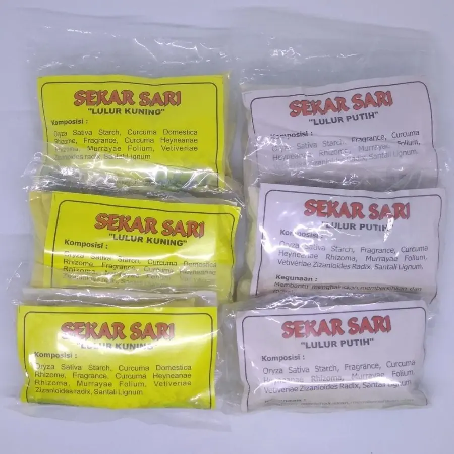 LULUR SEKAR SARI PEMUTIH BADAN HERBAL  10bks