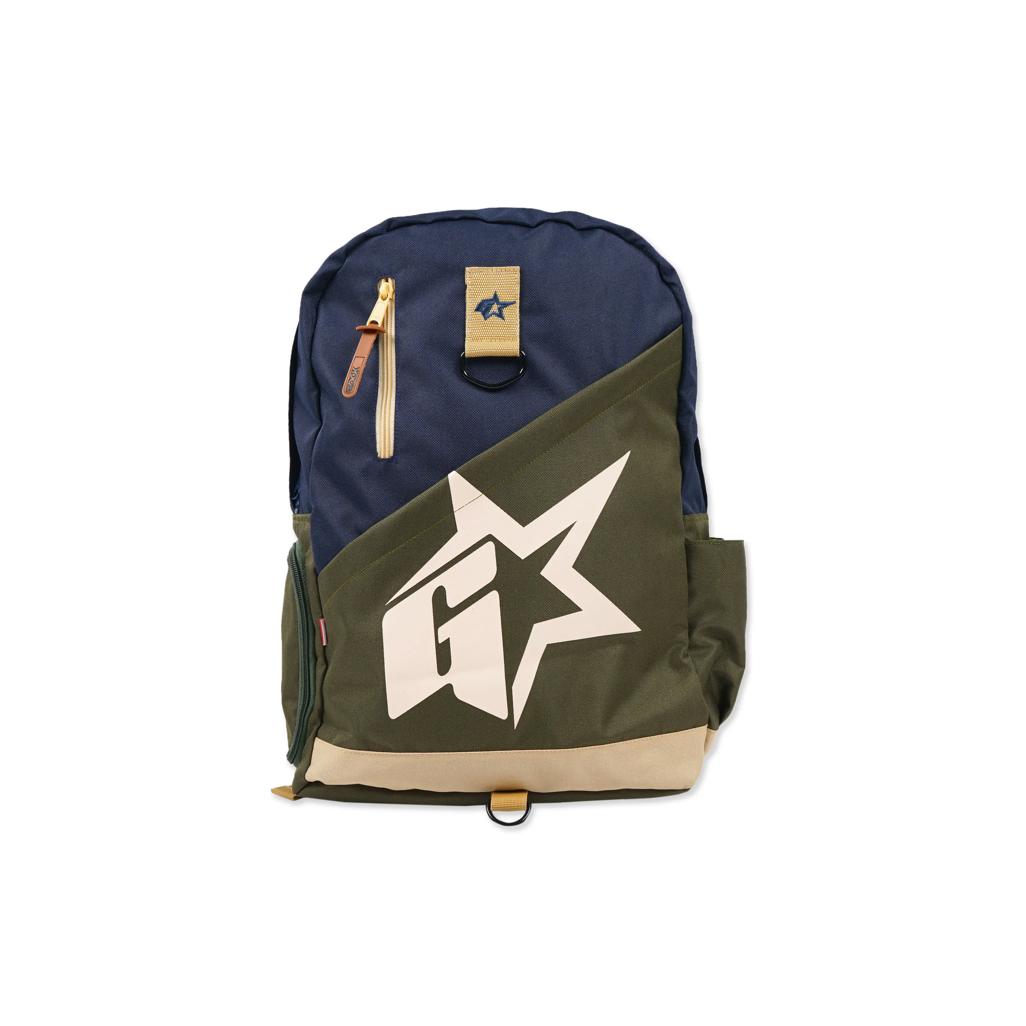 GDCK Backpack Olive Navy ANESKA / Tas Ransel Punggung Nilon / Tas Laptop Sekolah  Hitam