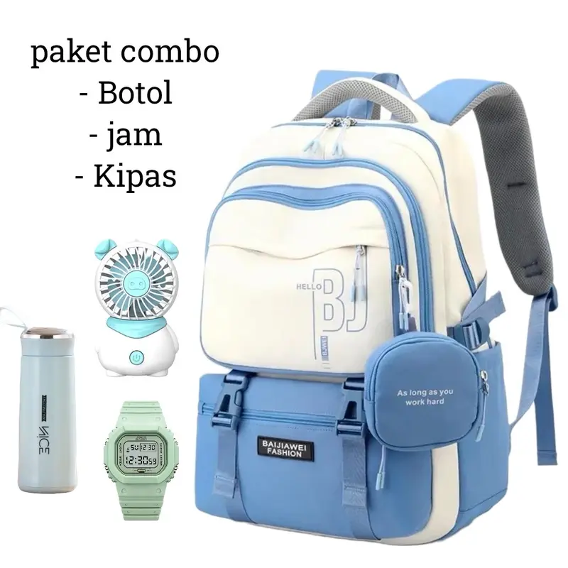 Tas Ransel Sekolah Anak Perempuan Tas Ransel Untuk SD SMP dan SMA Ransel Sudah Ada Dompet Koin 3