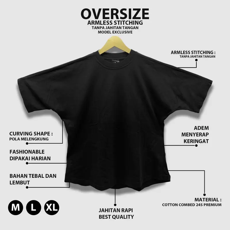 SMR APPAREL - Kaos Oversize SMILE GOOD premium Cotton Combed 24s Pria & Wanita Basic Lembut Baju Dewasa 5