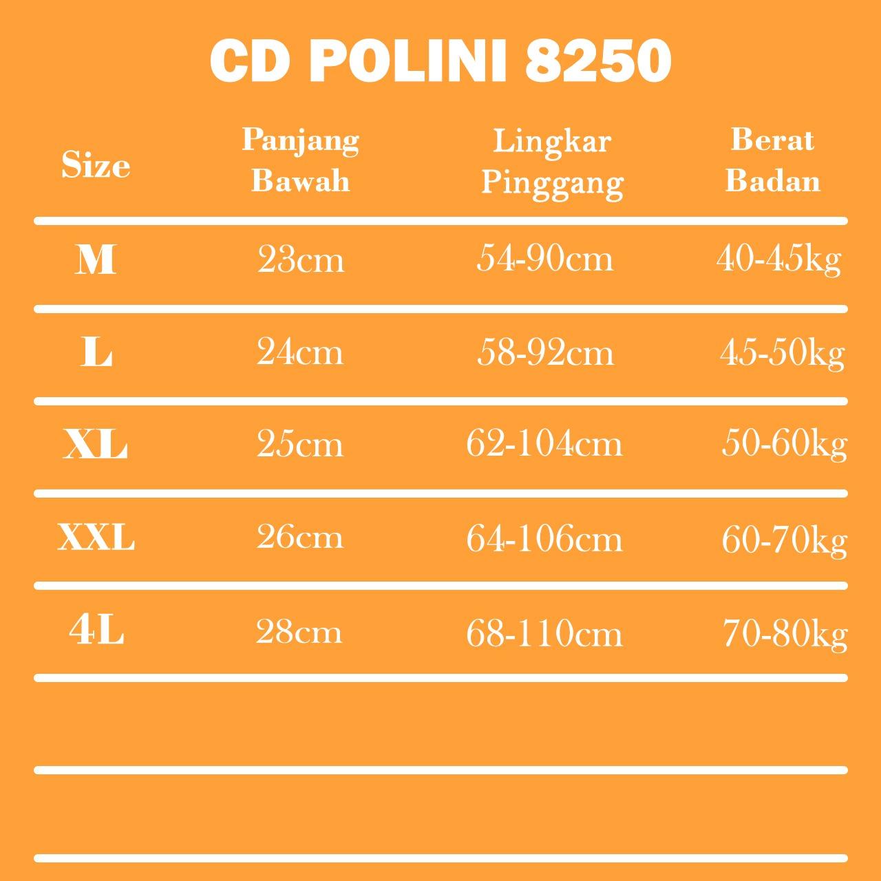 Polini in - Paket HEMAT isi 3,6&12Pcs Celana Dalam Pendek Wanita High Waish Motif Gambar Bahan Nyaman Dipakai Seharian 8253