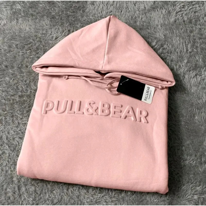 Sweater hoodie pull bear premium gramasi 280 Pria Wanita Unisex Fleece Tebal 7