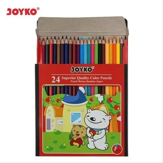 Joyko Color Pencils Pensil Warna CP-24PB 24 Warna Klasik Classic ORI