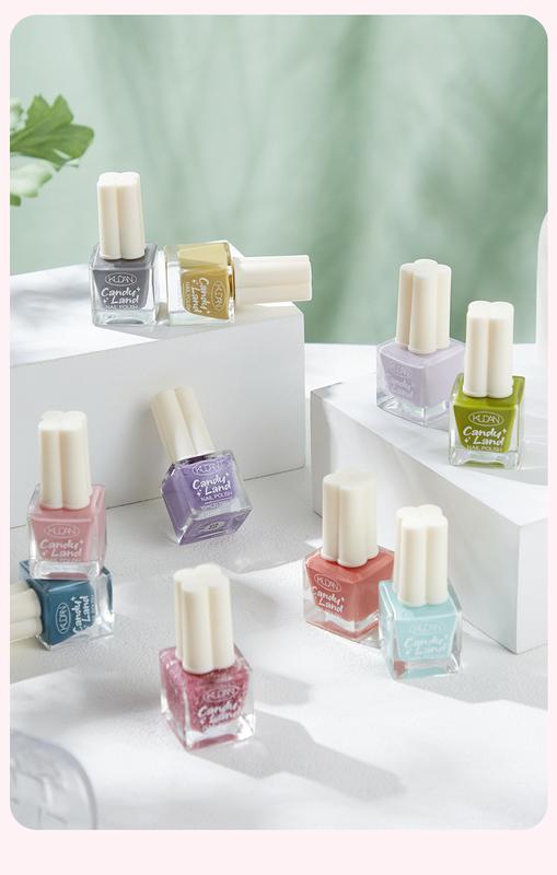 Product Introduction of Kudan Candy Land 10ML Cat Kutek Kuku Jari Tangan Kutikula Wanita Nail Polish Sun UV Lamp Peel Off Kering Art 33