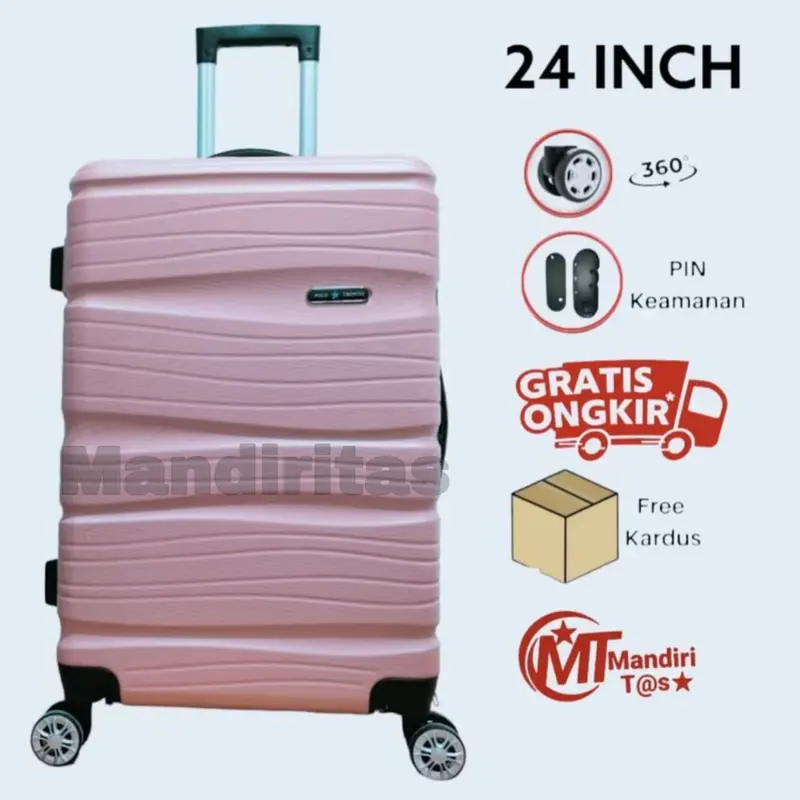 [MANDIRITAS] Spesial BIG Sale KOPER 24 INCH Spesial BIG SALE 10.10 -  KOPER FIBER ABS KOPER POLO 805, KOPER TAHAN AIR, TAHAN BANTING, KOPER BAGASI BISA COD 7