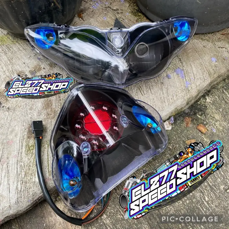 Reflektor lampu depan Yamaha Jupiter z Set Lampu stop Stoplamp Yamaha Jupiter z custome smoke blue new Burhan 2006