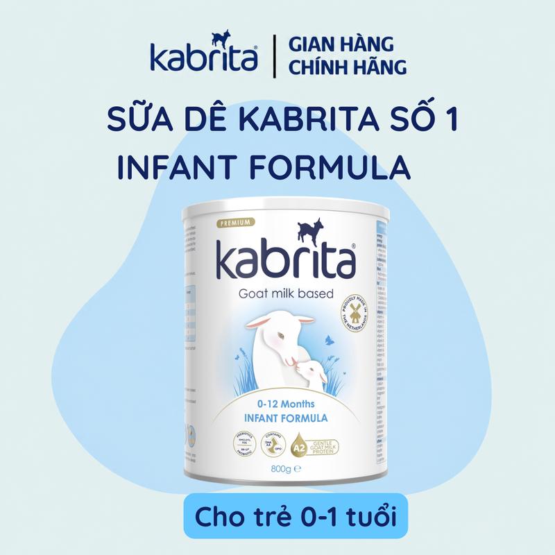 Sữa dê Kabrita Step 1, Lon 800g, nhập khẩu Hà Lan