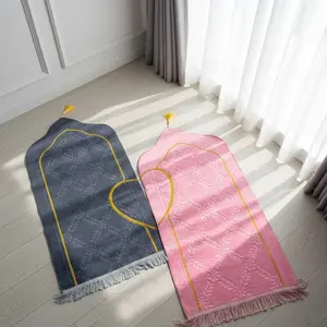 SAJADAH COUPLE TRAVEL KUBAH POLOS ANTI SLIP, SAJADAH COUPLE LOVE UK 100X50 CM (SUDAH DAPAT 2 )