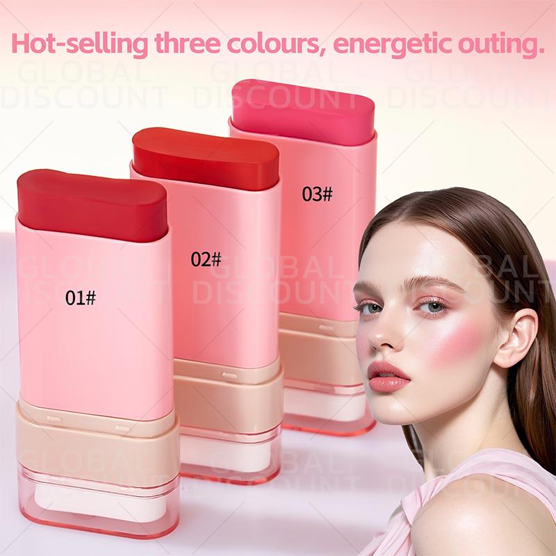  【COD Bộ trang điểm 3 trong 1: Má hồng Bút đánh dấu & Son môi - Giảm giá toàn cầu truyền ngọc tra【 i 