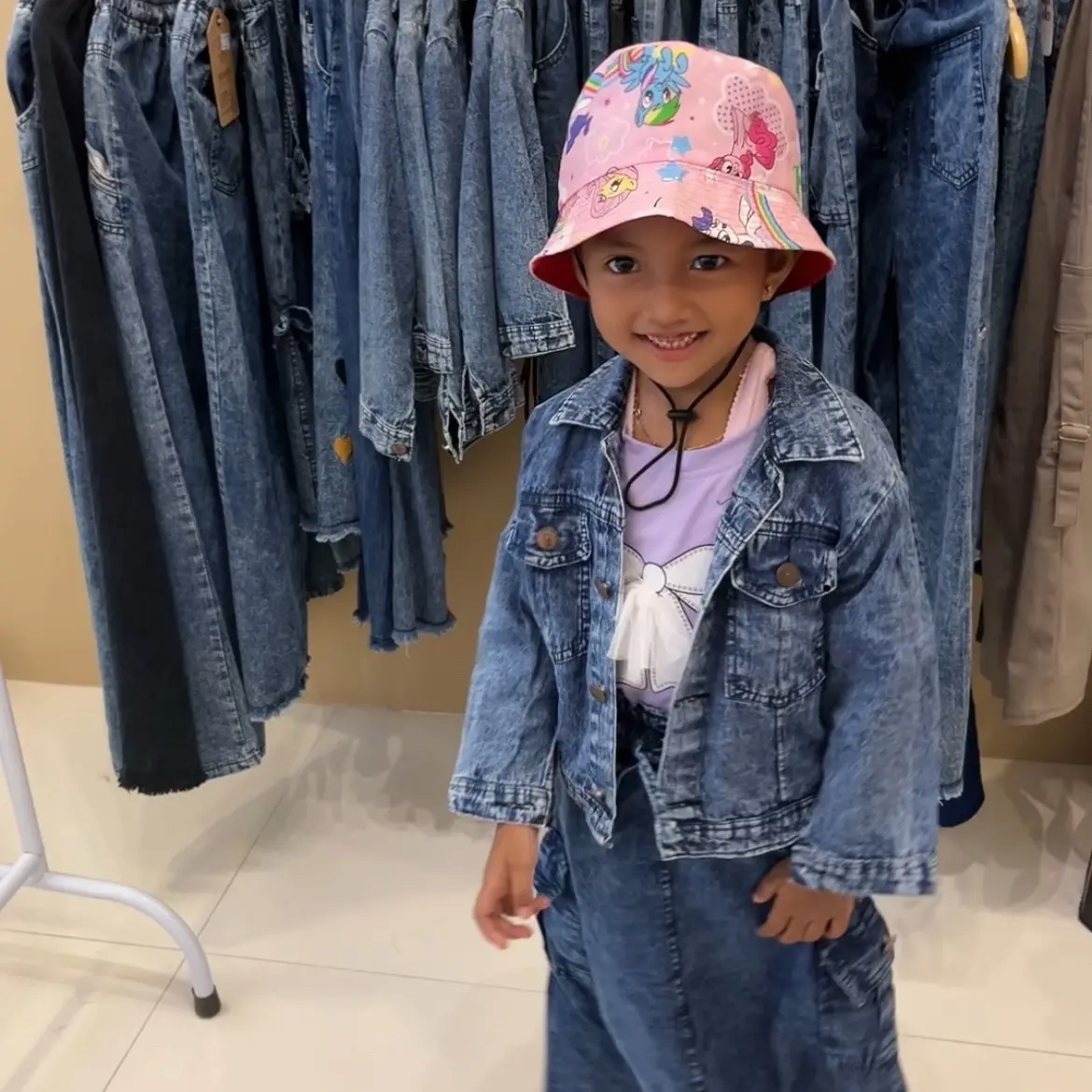 Jaket Jeans Anak Motif Karakter Usia 1-10 tahun