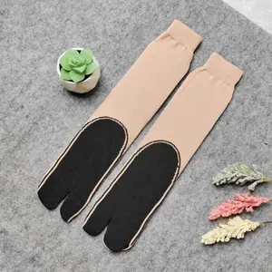 Kaos Kaki Jempol Muslimah Telapak Hitam Panjang Warna Warni Dewasa Wanita Bahan Spandex Nyilon Elastic Nyaman Dipakai Jahitan Rapi