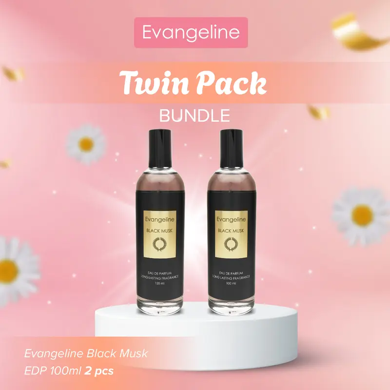 【GET 2 PCS】TWIN PACK BUNDLE  | Evangeline Eau De Parfum 100ML | Parfum Wanita Tahan Lama Long Lasting 4