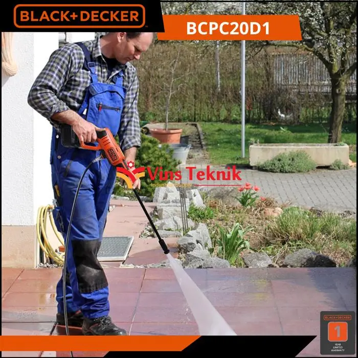 High Pressure Cleaner cordless jet cleaner 20V BLACK+DECKER BCPC20D1