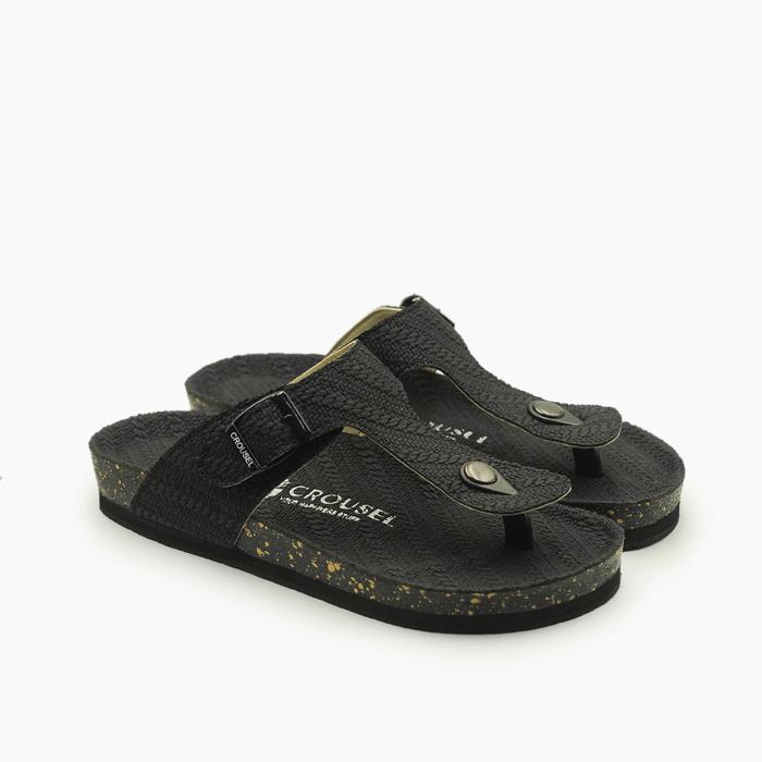 Gambar Crousel Sandal slide \ Unisex - Vicenza Batik Full Black - 36 dari Crousel Kota Cimahi Tokopedia