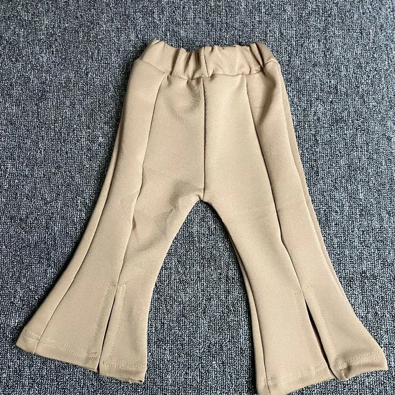 Celana Legging Cutbray Anak Perempuan BELAH DEPAN Bahan Scuba Polos Korean Fashion Model Terbaru - Ukuran S - Ukuran M - Ukuran L 5