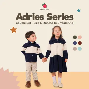 Tobeli Kids - ADRIES Couple Set - Baju Couple Anak Cewek Cowok usia 6 Bulan - 8 Tahun