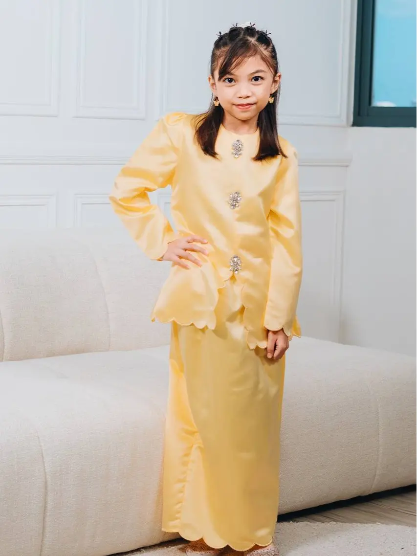 Eid24 - Aulia Satin Kurung (Kids)