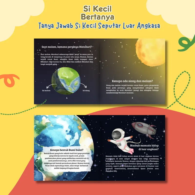 (ISI 9 BUKU) RANAH BUKU LITERASI - SI KECIL BERTANYA LENGKAP (Tumbuhan, Lingkungan Sekitar, Bawah Laut, Hewan, Penemuan Penting, Transportasi, Tubuh Manusia, Dinosaurus, dan Luar Angkasa) 5