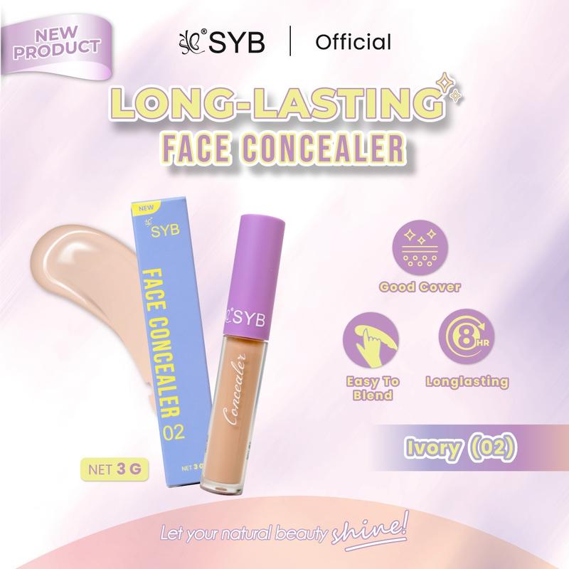 NEW SYB FACE CONCEALER LONG LASTING [Concealer dengan 3 pilihan warna] 2