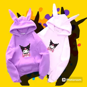 hoodie kuromi anak lucu terlaris cantik murah model kekinian jaket kuromi cinamorol melody sanrio
