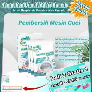【Rescue Washing Machine】Laugend, Pembersih Mesin Cuci, Sterilisasi, Penghilang Kerak, Penghilang Bau, Pembersih kerak, Bubuk Cuci, Washing machine cleaner, viral, promo, 3 Bungkus/Kotak laugen pembersih mesincuci klinbos pembersih sabun