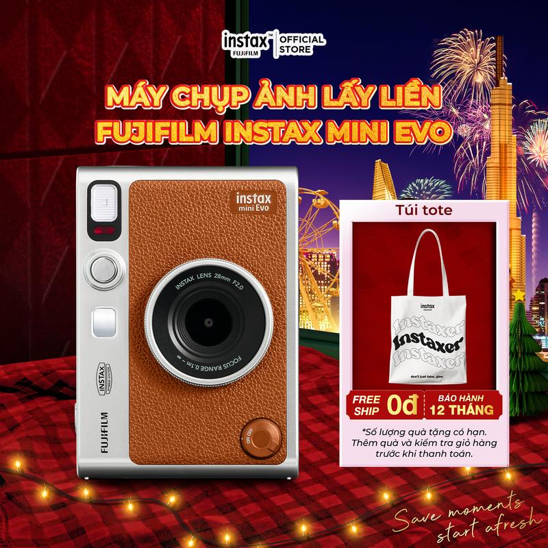  Máy Ảnh Chụp Lấy Liền Fujifilm Instax Mini Evo - Bảo Hành 1 Năm  Máy lẻ - không kèm film  