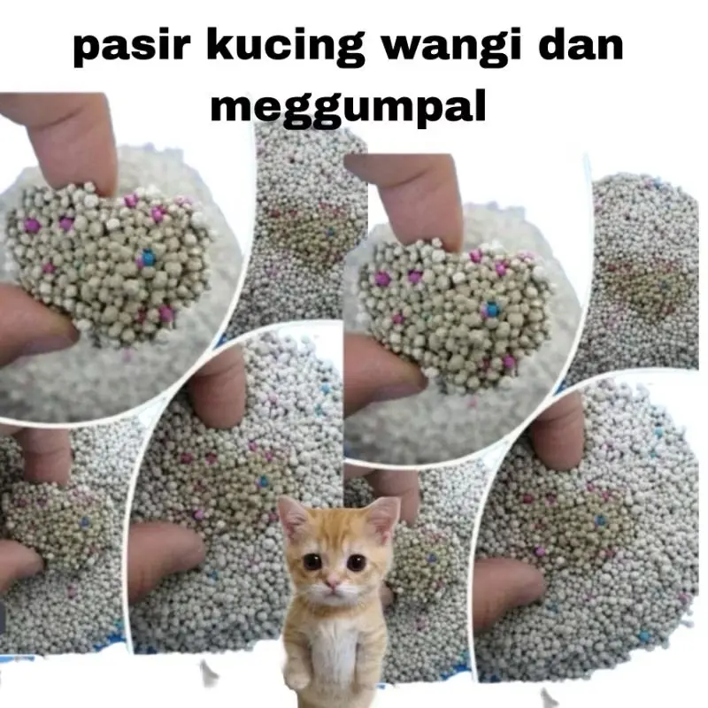 Pasir Gumpal Wangi 1Kg Pasir Wangi Gumpal Pasir Kucing Gumpal Pasir Wangi Kucing Pasir Anjing Pasir Ocean Pasir Markotop Pasir Gumpal Wangi 25L Cat Litter Pasir Gumpal Wangi Bentonite Serokan Pasir Kucing 2
