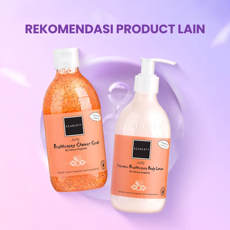 Scarlett Whitening Shower Scrub ( Happy, Charming, Jolly, Freshy, Cucumber, Mango, Pomegrante, Coffee ) Melembabkan dan Menghaluskan Kulit Lulur Mencerahkan Tubuh 5