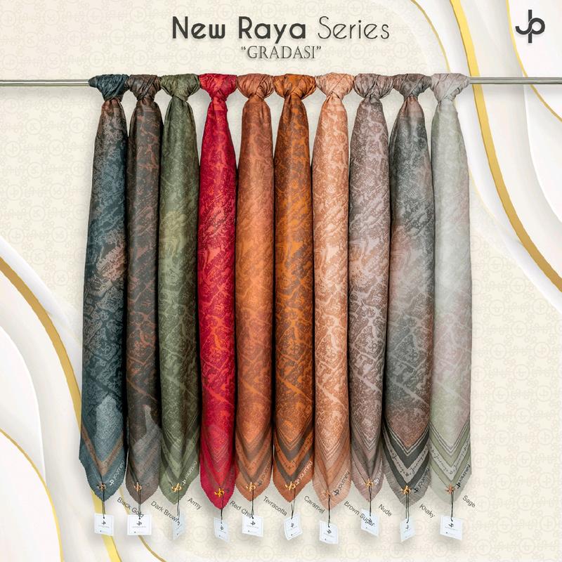 Jilbab Journey Scarves Original Raya Gradasi Series Promo hijab motif 2