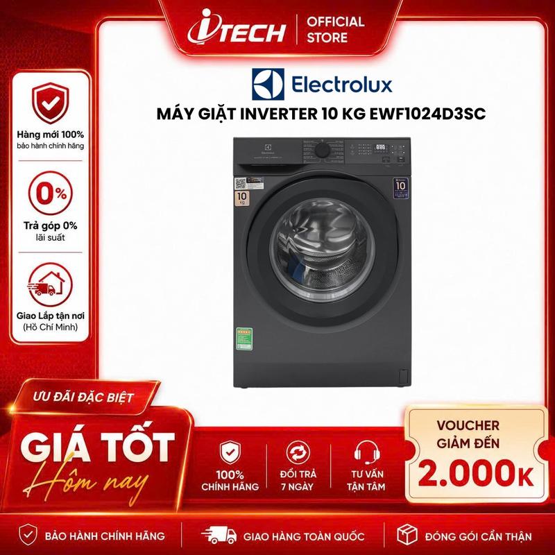 EWF1024D3SC - Máy giặt Electrolux UltimateCare 300 Inverter 10 kg EWF1024D3SC