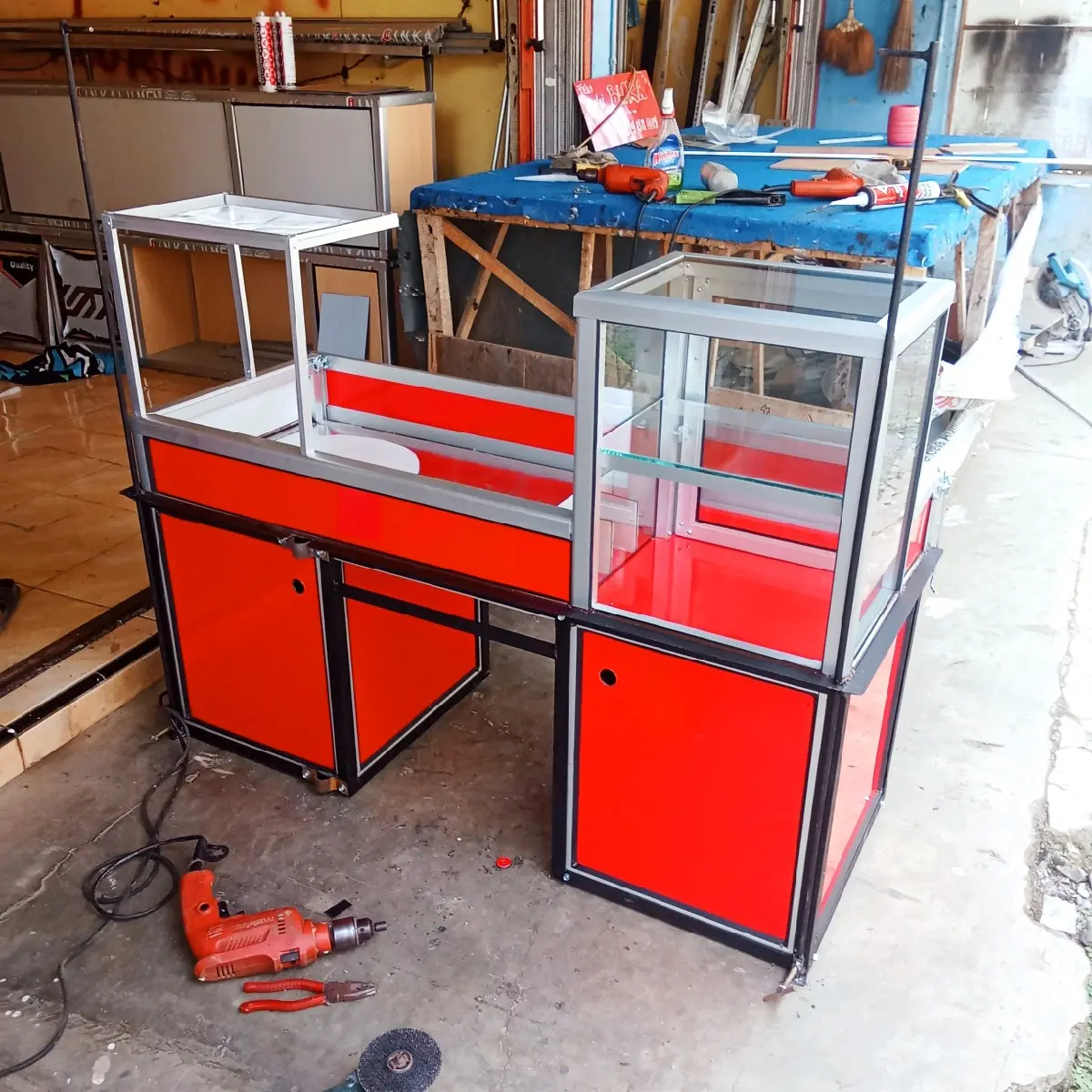 gerobak motor minimalis bahan aluminium
