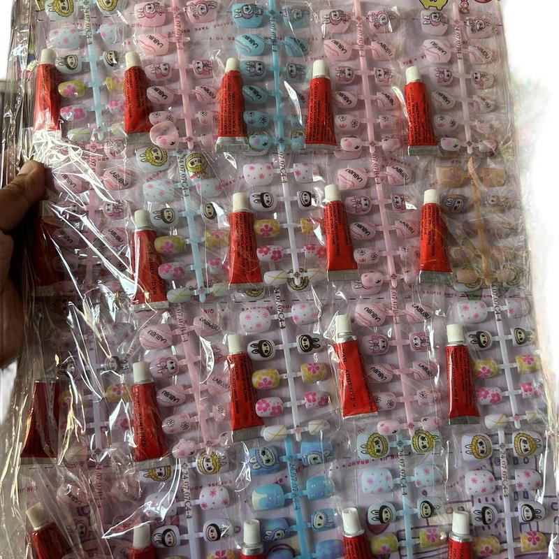 SATU LEMBAR KUKU PALSU ANAK PEREMPUAN KARAKTER ISI 20pcs 1