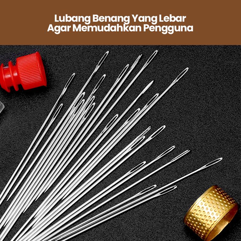 Product Introduction of Jarum jahit praktis set isialat bantu memasukanbenang mata nenek one second needle 6