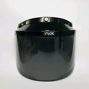 Kaca Bogo Datar Clear Smoke Pelangi Silver kaca Helm Bogo Kaca Helem Motorcycle ok