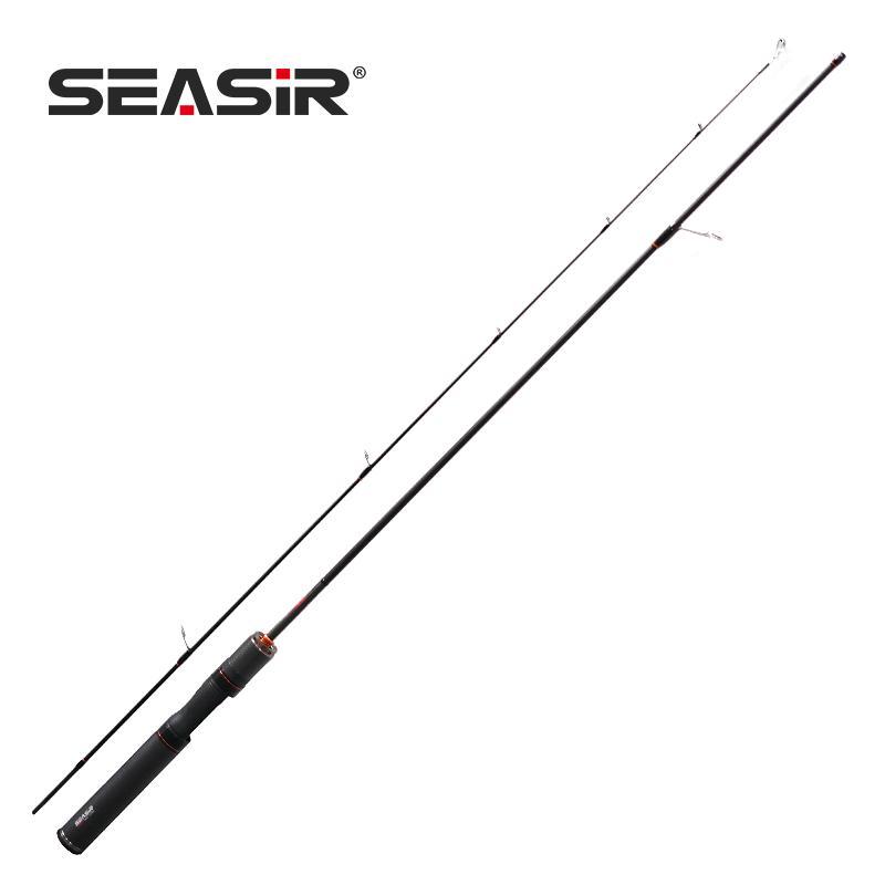 Cần Câu Cá Mũi Tên Màu Đen, SEASIR, Vòng Dẫn Hướng FUJI O Carbon 1.5M BFS Siêu Nhẹ 76G Trọng Lượng Mồi 0.8-10G Núm Âm Thanh Cần Câu Cá 7