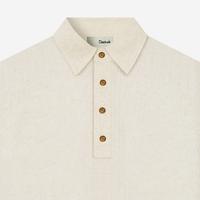 Gambar DUHA Kemeja Polo Linen Lengan Pendek - Sand - Qawi - L dari Duha Muslim Wear Kota Tangerang 3 Tokopedia