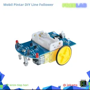 Kit Robot Line Follower/Light Follower - Robot Pintar Canggih - Kit Lengkap Tinggal Pasang