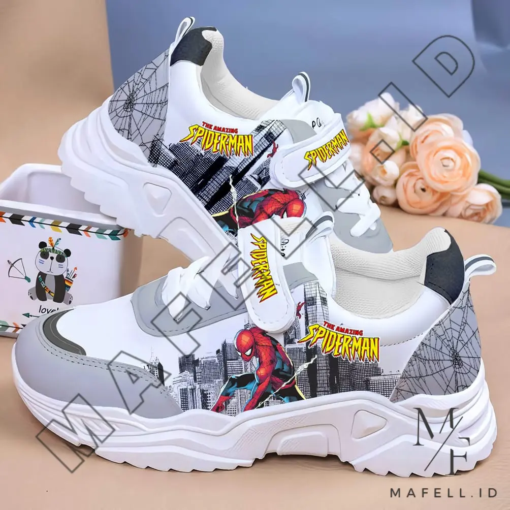 Sepatu Sneaker SPIDERMAN Anak Terbaru Sepatu Anak TK Sepatu Anak SD Elegan