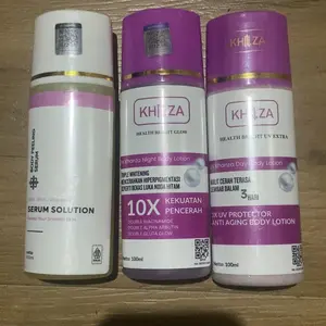 Lotion Kanza Kelupas 10x Dosting UV+ Paket Whitening BPOM | Lotion Setara Perawatan Klinik