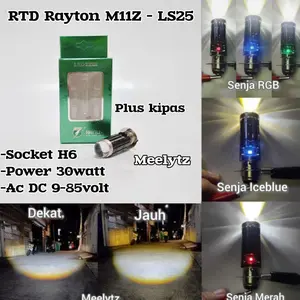 RTD M11Z & M11LS - Lampu Utama H6 RTD Rayton plus senja RGB Jauh Dekat D3 Putih Kuning M11Z LS10 LS25 RTD M11Z & M11LS - Lampu Utama H6 RTD Rayton plus senja RGB Jauh Dekat D3 Putih Kuning M11Z LS10 LS25