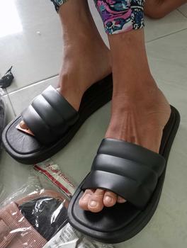Product Review of PVC Sandal Slop Wanita Jelly Import Korean Bahan Karet Rubber Elastis Tebal Tinggi Sol Anti Slip Sendal Kokop Balance 2802 from u**9 1
