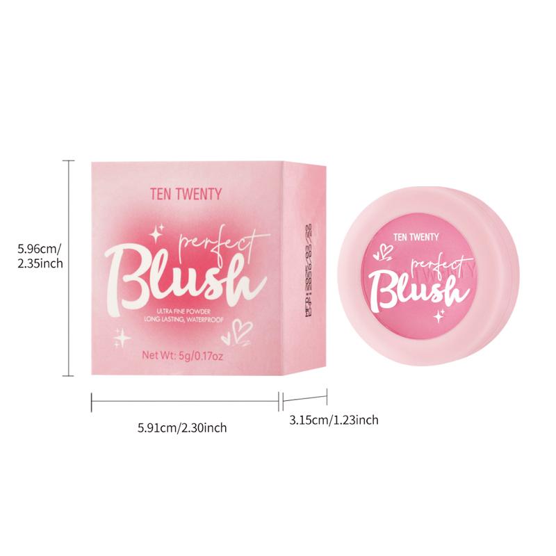 [FREE PUFF] Ten Twenty Waterproof Perfect Blush Ultra Fine Powder Long ...